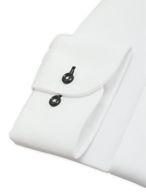 ノンアイロンストレッチ NEWスタンダードフィット ボタンダウン長袖ニットシャツ