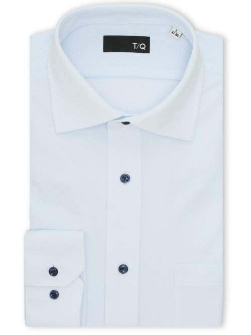 ノンアイロン NEWスタンダードフィット ワイドカラー長袖シャツ(S：37