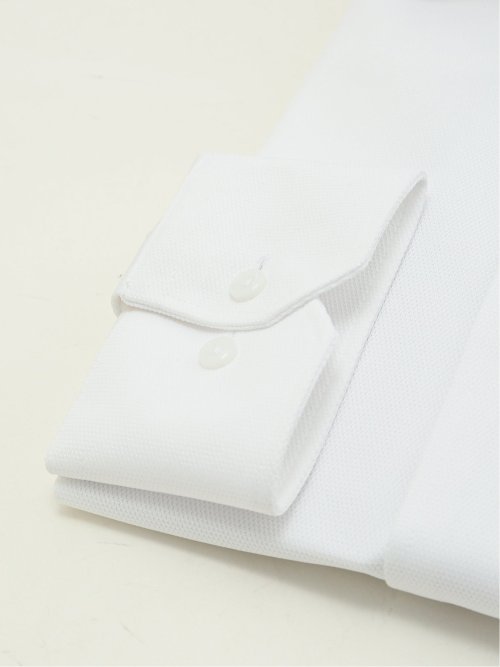 ワイシャツ メンズ 長袖 ノンアイロン ストレッチ 吸水速乾 ワイドカラー ビジネス ドレス ニット NEWスタンダードフィット