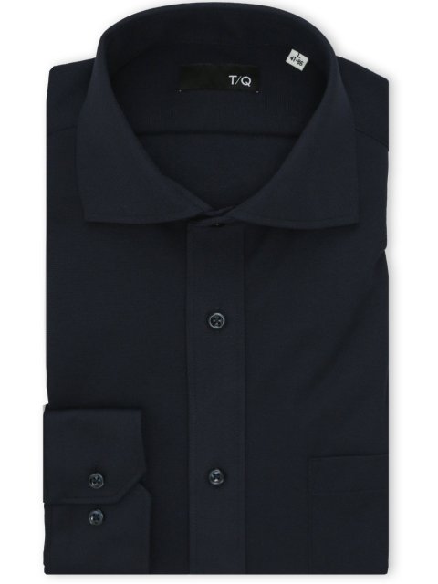 ノンアイロンストレッチ NEWスタンダードフィット カッタウェイ長袖ニットシャツ