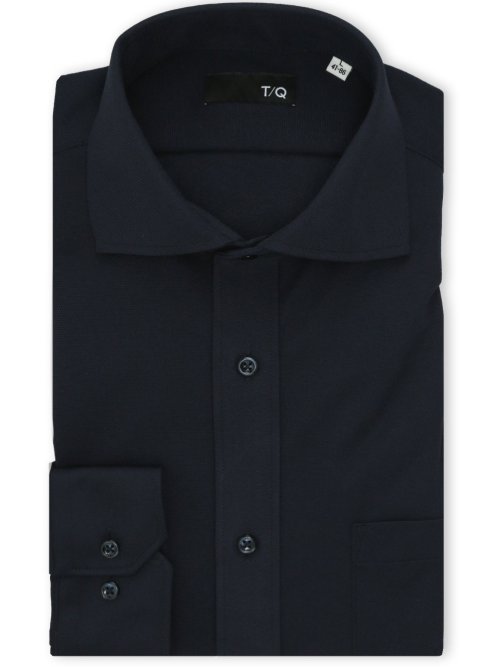 ノンアイロンストレッチ NEWスタンダードフィット カッタウェイ長袖ニットシャツ