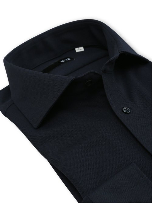 ノンアイロンストレッチ NEWスタンダードフィット カッタウェイ長袖ニットシャツ