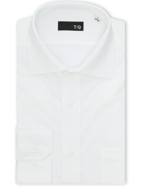 ノンアイロンストレッチ NEWスタンダードフィット ワイドカラー長袖ニットシャツ