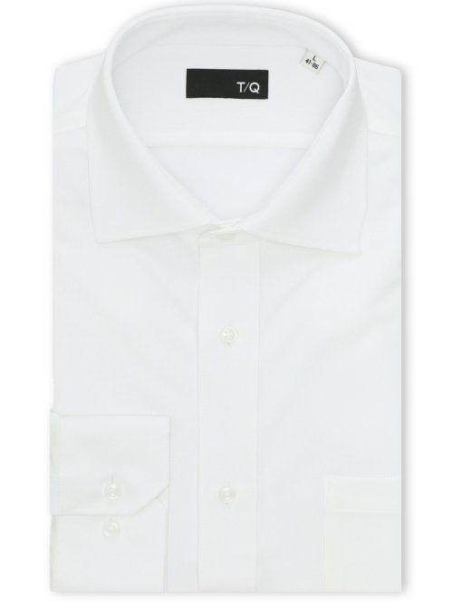 ノンアイロンストレッチ NEWスタンダードフィット ワイドカラー長袖ニットシャツ