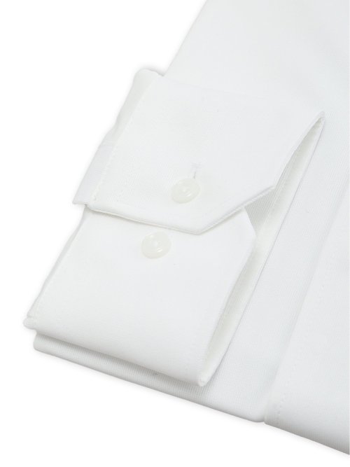 ノンアイロンストレッチ NEWスタンダードフィット ワイドカラー長袖ニットシャツ