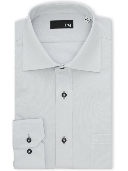 ノンアイロンストレッチ NEWスタンダードフィット ワイドカラー長袖ニットシャツ