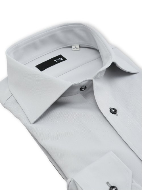 ノンアイロンストレッチ NEWスタンダードフィット ワイドカラー長袖ニットシャツ