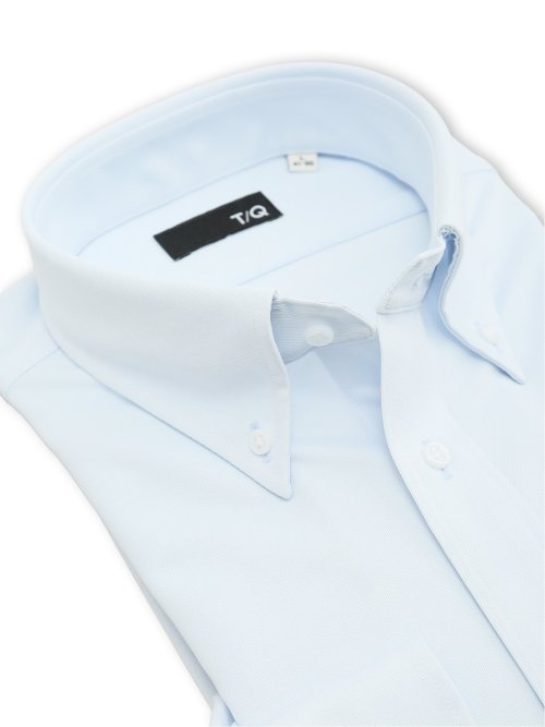 ノンアイロンストレッチ NEWスタンダードフィット ボタンダウン長袖ニットシャツ