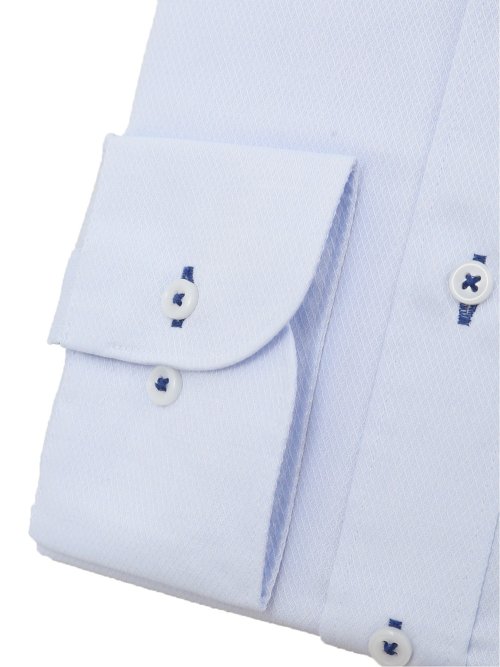 形態安定 吸水速乾 スタンダードフィット ボタンダウン長袖シャツ