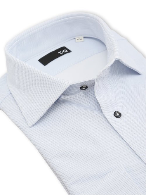 ノンアイロンストレッチ NEWスタンダードフィット ワイドカラー長袖ニットシャツ