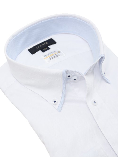 形態安定 吸水速乾 スタンダードフィット ドゥエボタンダウン長袖シャツ