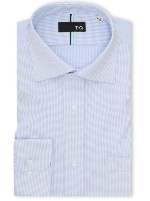 ノンアイロンストレッチ NEWスタンダードフィット ワイドカラー長袖ニットシャツ