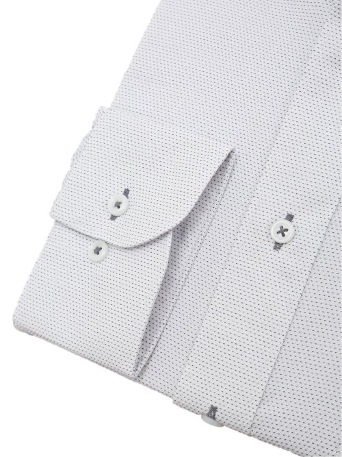 形態安定 吸水速乾 スタンダードフィット ボタンダウン長袖シャツ
