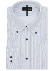 ノンアイロンストレッチ NEWスタンダードフィット ボタンダウン長袖ニットシャツ