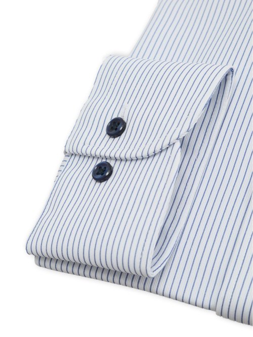 ノンアイロンストレッチ NEWスタンダードフィット ボタンダウン長袖ニットシャツ