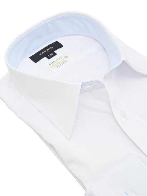 形態安定 吸水速乾 スタンダードフィット レギュラーカラー長袖シャツ
