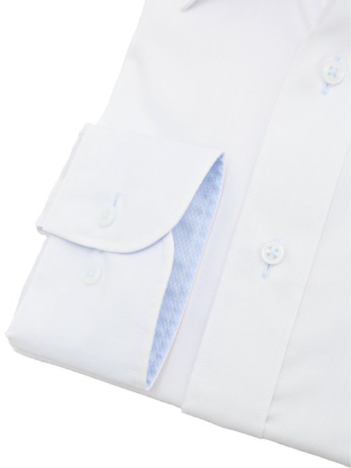 形態安定 吸水速乾 スタンダードフィット レギュラーカラー長袖シャツ