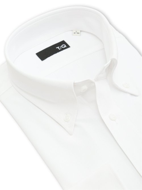 ノンアイロンストレッチ NEWスタンダードフィット ボタンダウン長袖ニットシャツ