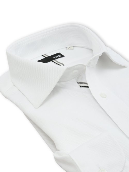 ノンアイロンストレッチ NEWスタンダードフィット ワイドカラー長袖ニットシャツ