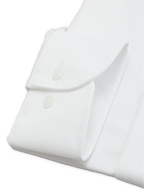 ノンアイロンストレッチ NEWスタンダードフィット ワイドカラー長袖ニットシャツ