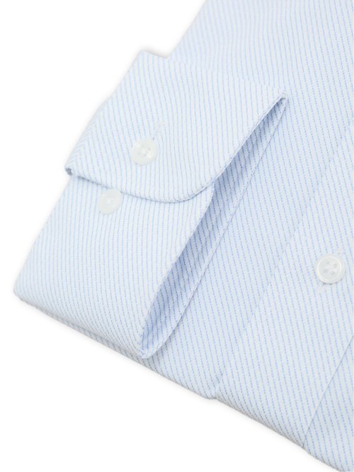 ノンアイロンストレッチ NEWスタンダードフィット カッタウェイ長袖ニットシャツ