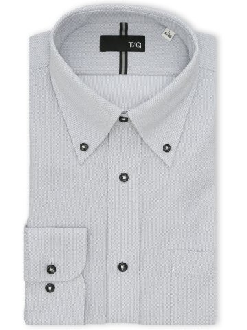 ノンアイロンストレッチ NEWスタンダードフィット ボタンダウン長袖ニットシャツ