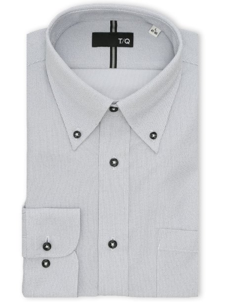 ノンアイロンストレッチ NEWスタンダードフィット ボタンダウン長袖ニットシャツ