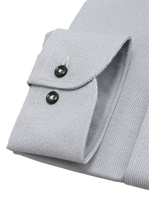 ノンアイロンストレッチ NEWスタンダードフィット ボタンダウン長袖ニットシャツ