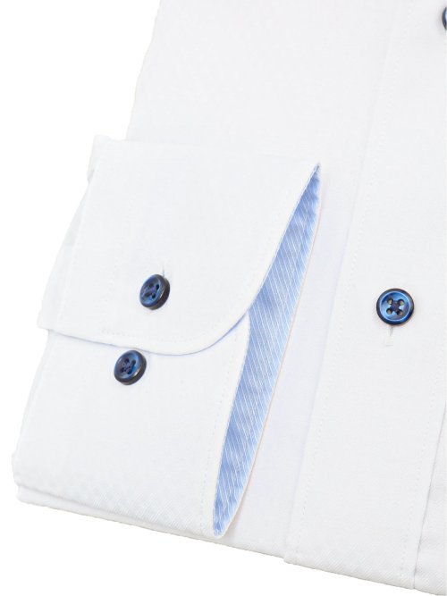 形態安定 吸水速乾 スタンダードフィット ボタンダウン長袖シャツ