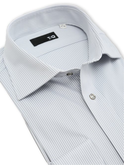 ノンアイロンストレッチ NEWスタンダードフィット ワイドカラー長袖ニットシャツ