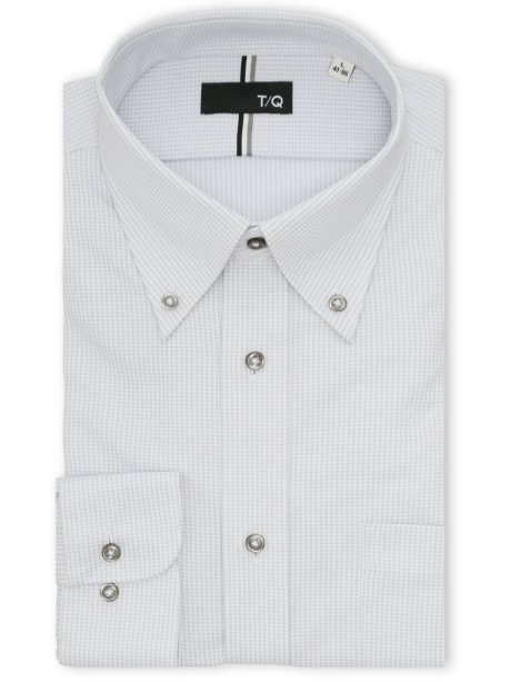 ノンアイロンストレッチ NEWスタンダードフィット ボタンダウン長袖ニットシャツ