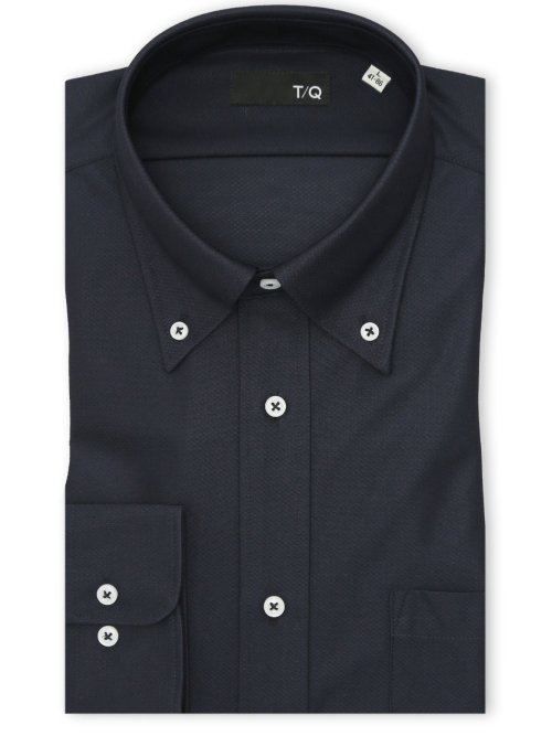 トップス TAKA TAKA-Q｜ストレッチ ニット衿 クルーネック半袖Tシャツ 【25SS