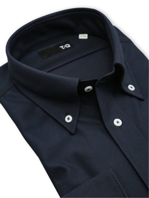 ノンアイロンストレッチ NEWスタンダードフィット ボタンダウン長袖ニットシャツ