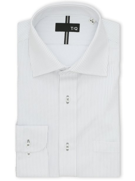 ノンアイロンストレッチ NEWスタンダードフィット ワイドカラー長袖ニットシャツ