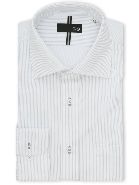 ノンアイロンストレッチ NEWスタンダードフィット ワイドカラー長袖ニットシャツ