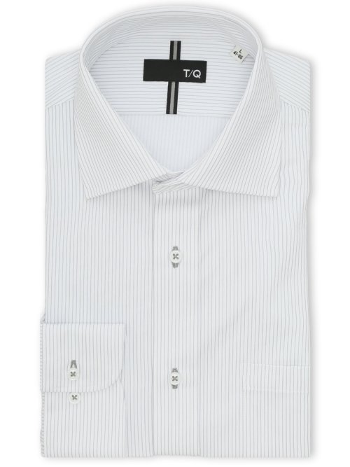 ノンアイロンストレッチ NEWスタンダードフィット ワイドカラー長袖ニットシャツ