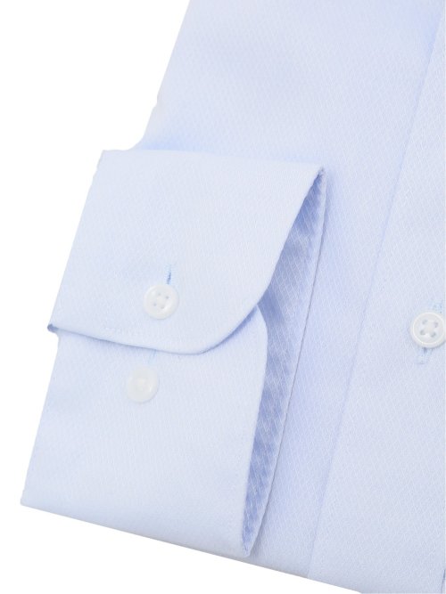 形態安定 吸水速乾 スタンダードフィット ボタンダウン長袖シャツ