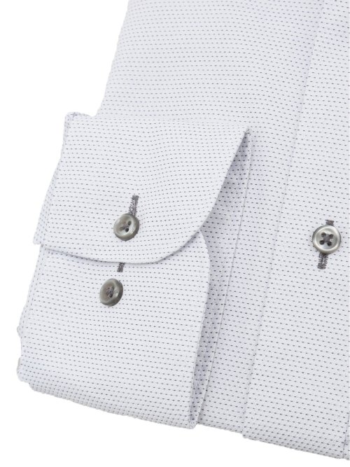 形態安定 吸水速乾 スタンダードフィット ボタンダウン長袖シャツ