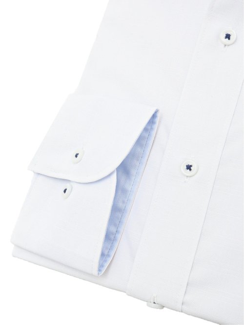 形態安定 吸水速乾 スタンダードフィット ワイドカラー長袖シャツ