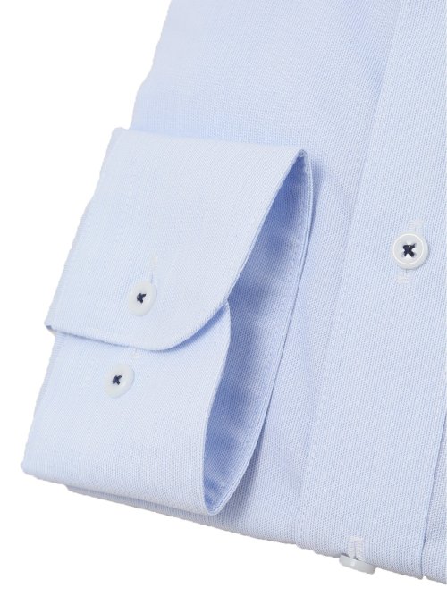 形態安定 吸水速乾 スタンダードフィット ボタンダウン長袖シャツ