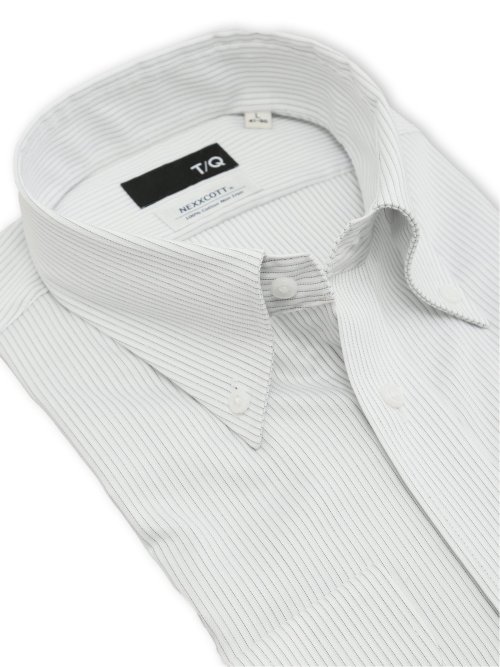 綿100% ノンアイロン NEWスタンダードフィット ボタンダウン長袖シャツ