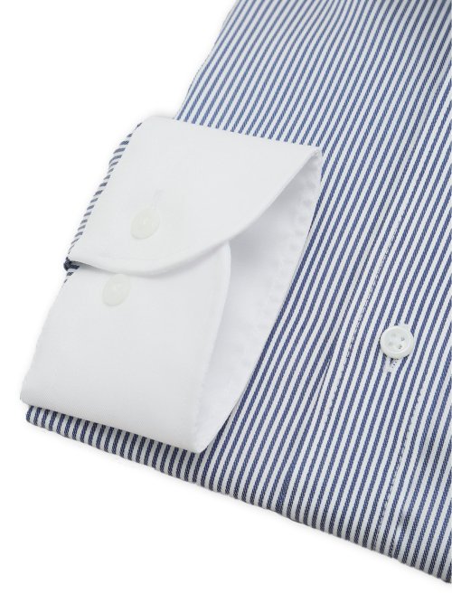 綿100% ノンアイロン NEWスタンダードフィット ワイドカラー長袖シャツ