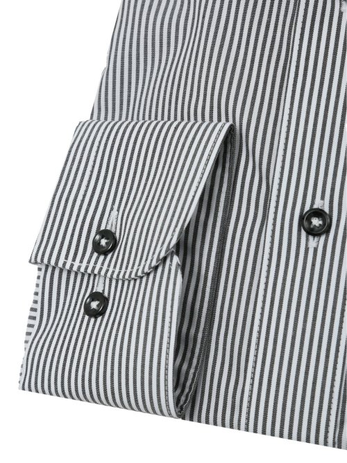 形態安定 吸水速乾 スタンダードフィット ワイドカラー長袖シャツ