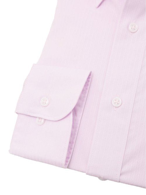 形態安定 吸水速乾 スタンダードフィット ボタンダウン長袖シャツ