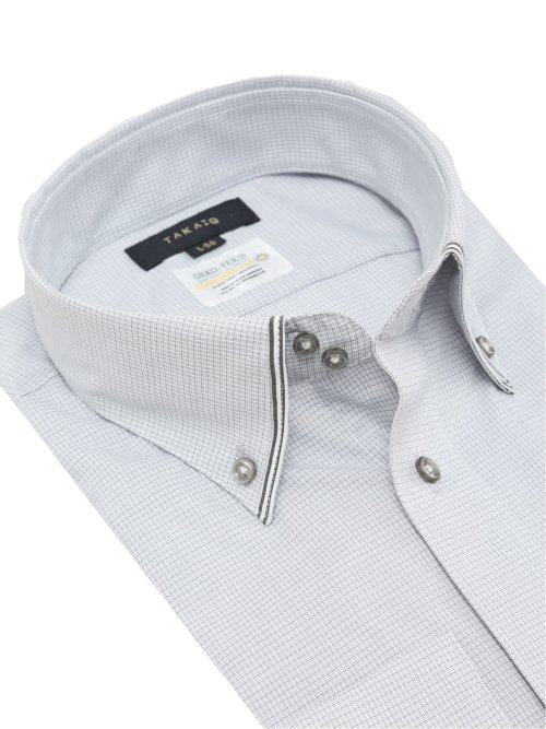 形態安定 吸水速乾 スタンダードフィット ドゥエボタンダウン長袖シャツ