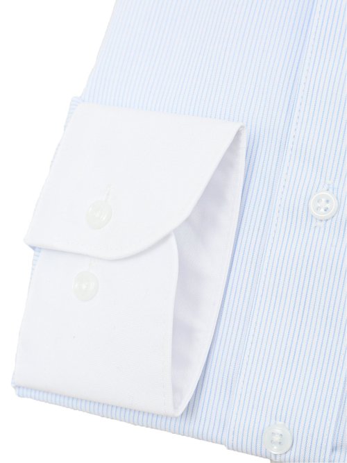 形態安定 吸水速乾 スタンダードフィット ワイドカラー長袖シャツ