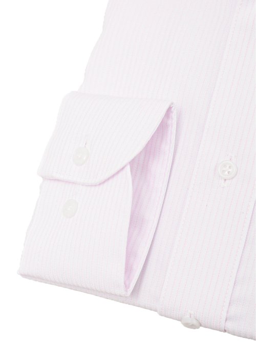 形態安定 吸水速乾 スタンダードフィット ボタンダウン長袖シャツ