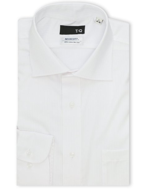 綿100% ノンアイロン NEWスタンダードフィット ワイドカラー長袖シャツ