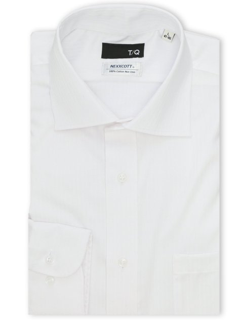 綿100% ノンアイロン NEWスタンダードフィット ワイドカラー長袖シャツ