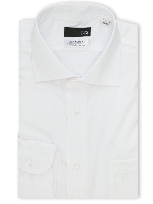 綿100% ノンアイロン NEWスタンダードフィット ワイドカラー長袖シャツ